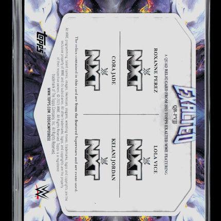 2025 Topps Exalted WWE Cora Jade Lola Vice Kelani Jordan Roxanne Perez Relic