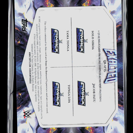 2025 Topps Exalted WWE Solo Sikoa Tonga Loa Jacob Fatu Tama Tonga Relic