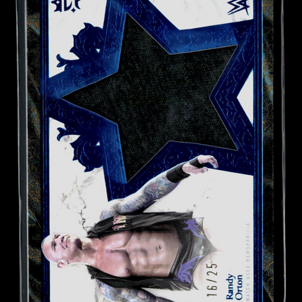 2025 Topps Royalty WWE Randy Orton #SR-15 Blue Memorabilia 16/25