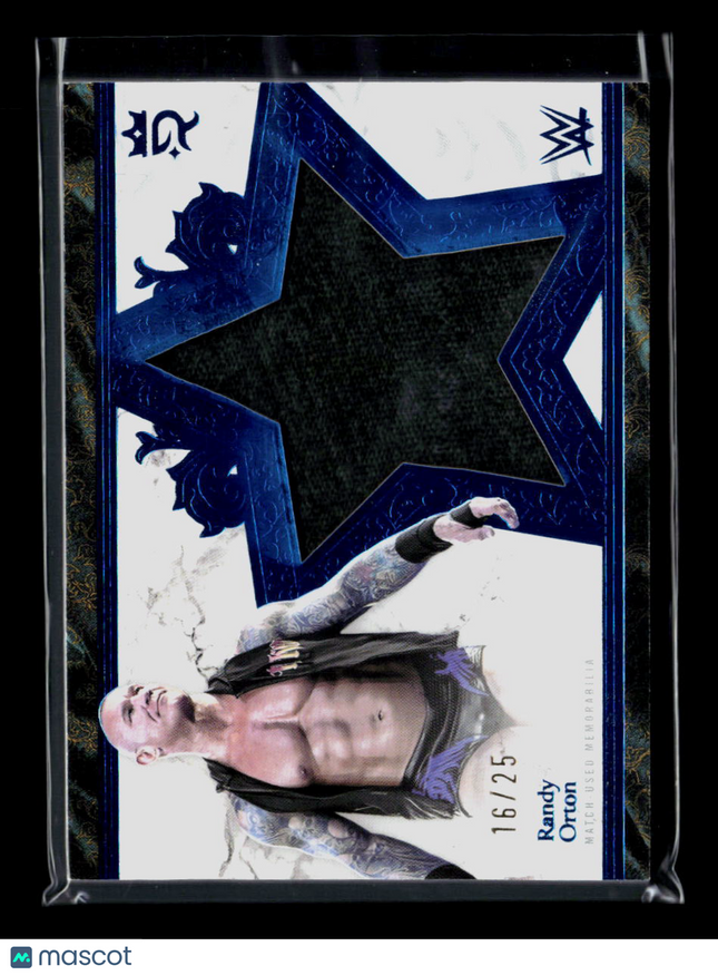 2025 Topps Royalty WWE Randy Orton #SR-15 Blue Memorabilia 16/25