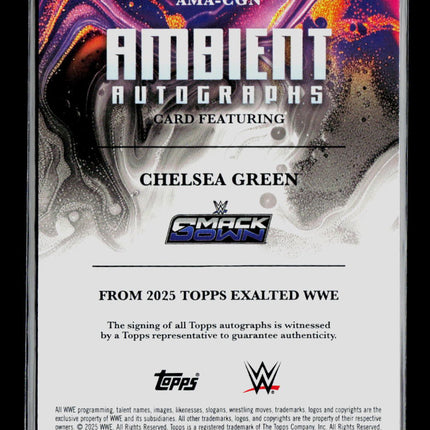 2025 Topps Exalted WWE Chelsea Green #AMA-CGN Auto