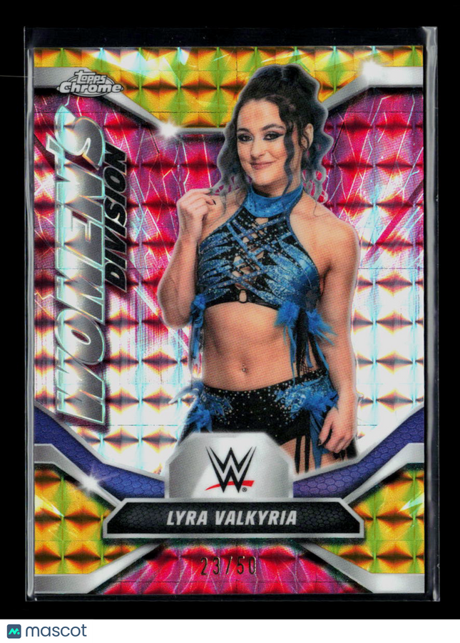 2026 Topps Chrome WWE Lyra Valkyria #WDV-8 Gold Refractor 23/50