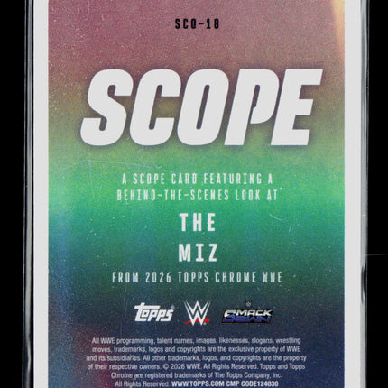 2026 Topps Chrome WWE The Miz #SCO-18 Gold 02/50