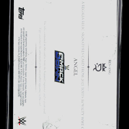 2025 Topps Royalty WWE Angel Garza Angel #RES-ANG Memorabilia Auto