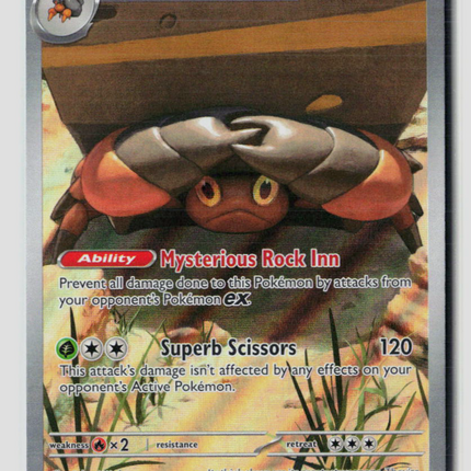 Pokemon 2025 Destined Rivals Crustle #186/182