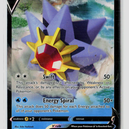 Pokemon 2022 Astral Radiance Starmie V RR #30/189