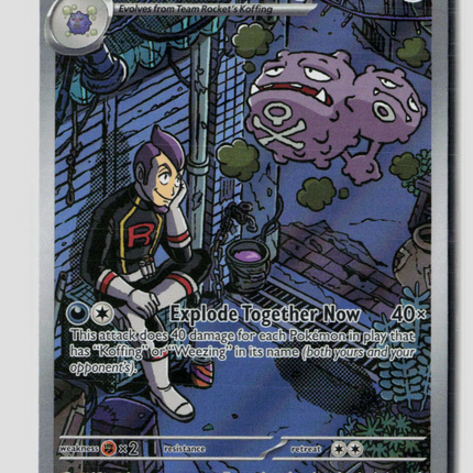 Pokemon 2025 Destined Rivals Team Rocket's Weezing #199/182