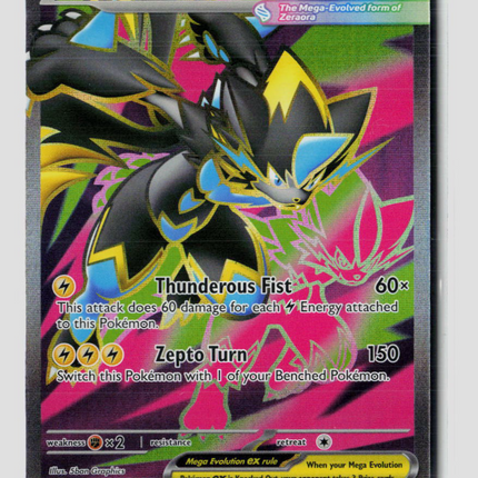 Pokemon 2026 Pitch Black Mega Zeraora EX SR FA #98/84