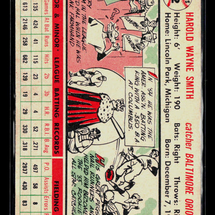 1956 Topps Harold Wayne Smith Hal Smith #62