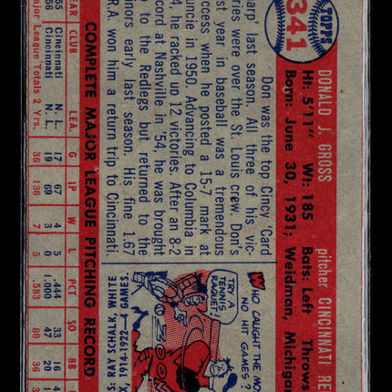 1957 Topps Don Gross #341