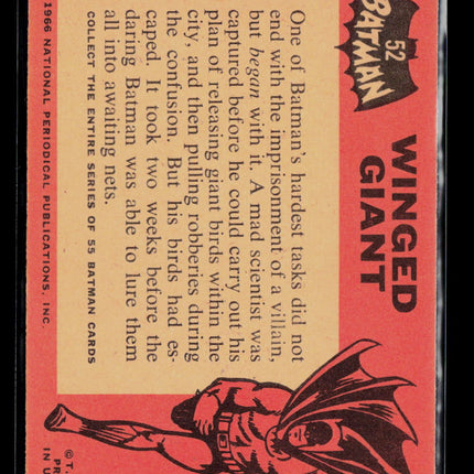 1966 Topps Batman (Black Bat) #52 Winged Giant
