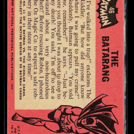 1966 Topps Batman (Black Bat) #46 The Bat-A-Rang