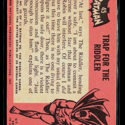1966 Topps Batman #45 Trap For The Riddler
