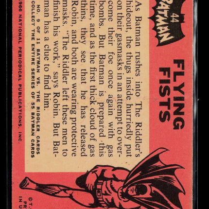 1966 Topps Batman Black Bat #44 Flying Fists