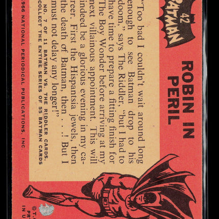 1966 Topps Batman #42 Robin in Peril