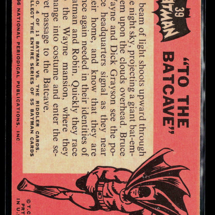 1966 Topps Batman #39 To the Batcave