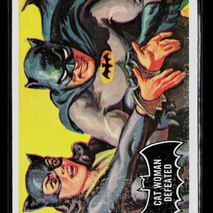 1966 Topps Batman Black Bat #35 Cat Woman Defeated