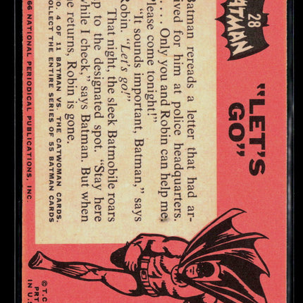 1966 Topps Batman #28 Let's Go