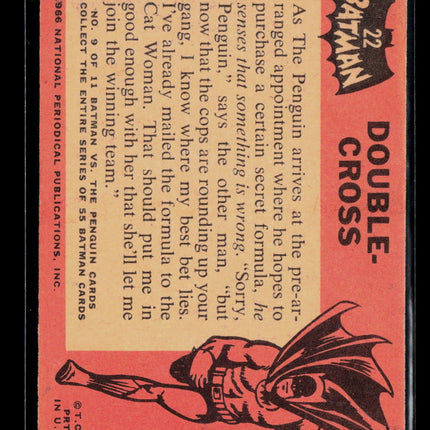 1966 Topps Batman (Black Bat) #22 Double Cross