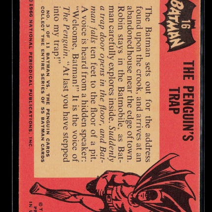 1966 Topps Batman #16 The penguin's Trap