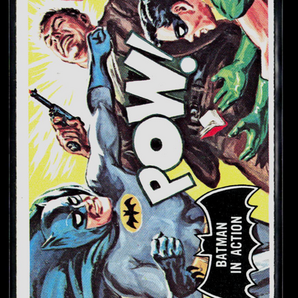 1966 Topps Batman (Black Bat) #15 Batman in action
