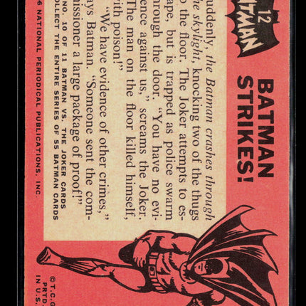 1966 Topps Batman #12 Batman Strikes