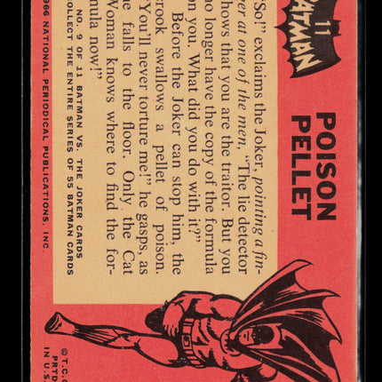 1966 Topps Batman Black Bat #11 Poison Pellet