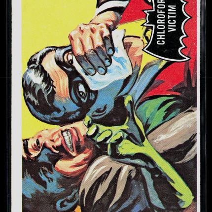 1966 Topps Batman (Black Bat) #6 Chloroform Victim