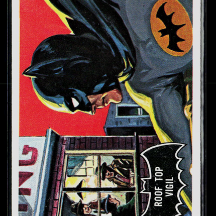 1966 Topps Batman #5 Roof Top Vigil