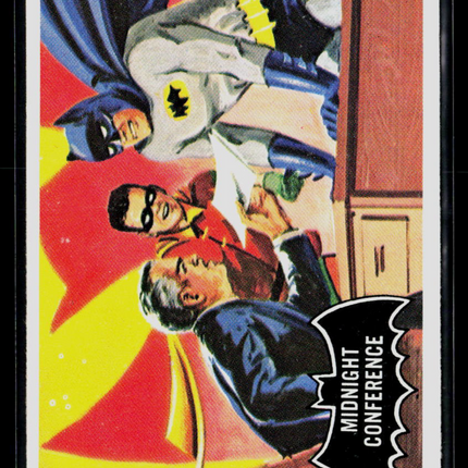 1966 Topps Batman Black Bat #4 Midnight Conference