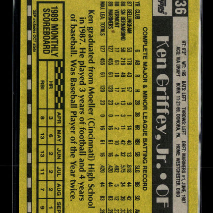 1990 Topps Ken Griffey Jr. Ken Griffey, Jr. #336
