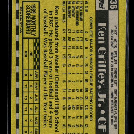 1990 Topps Ken Griffey, Jr. #336