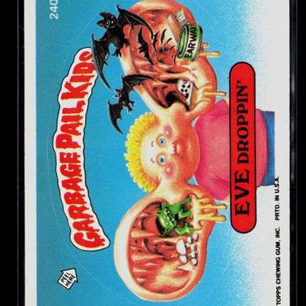 1986 Topps Garbage Pail Kids Original Series 6 Sticker #240b