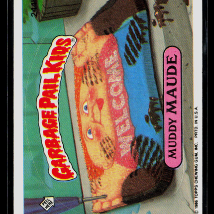 1986 Topps Garbage Pail Kids Series 6 Sticker #244b