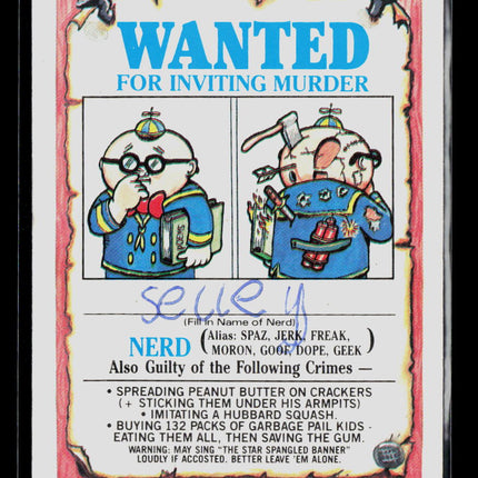 1986 Topps Garbage Pail Kids Original Series 4 Sticker #128b