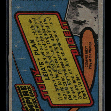 1980 Topps Star Wars: The Empire Strikes Back Series 1 Leia's Plan #19