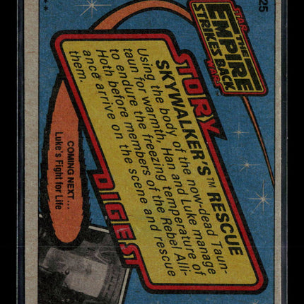 1980 Topps Star Wars The Empire Strikes Back Series 1 #25 Skywalker's Rescue