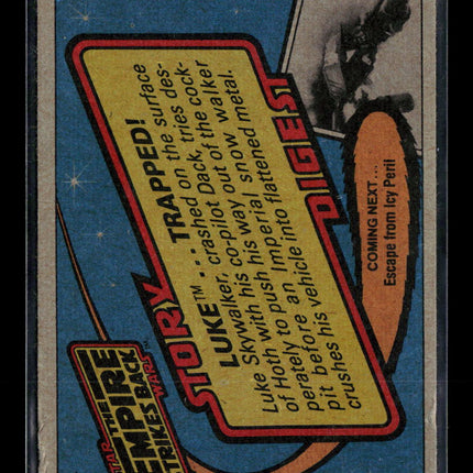 1980 Topps Star Wars The Empire Strikes Back Series 1 Luke Trapped #44