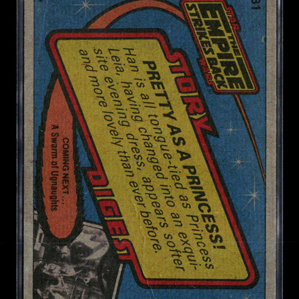 1980 Topps Star Wars: The Empire Strikes Back Carrie Fisher #81