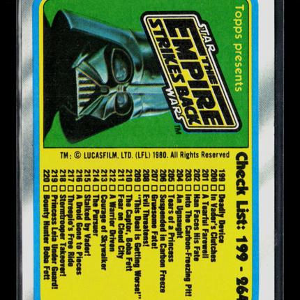 1980 Topps Star Wars: The Empire Strikes Back Series 2 Checklist #264