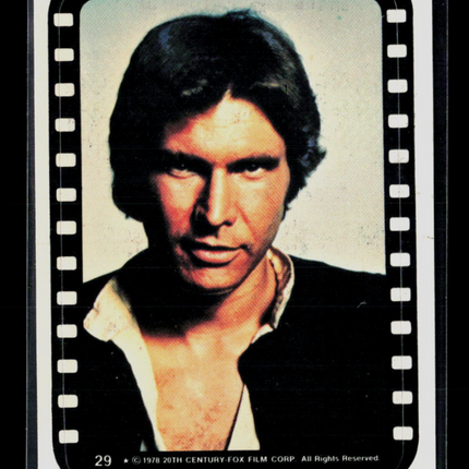 1978 Topps Star Wars Stickers Harrison Ford #29