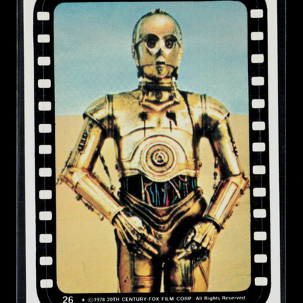 1978 Topps Star Wars Stickers Anthony Daniels #26
