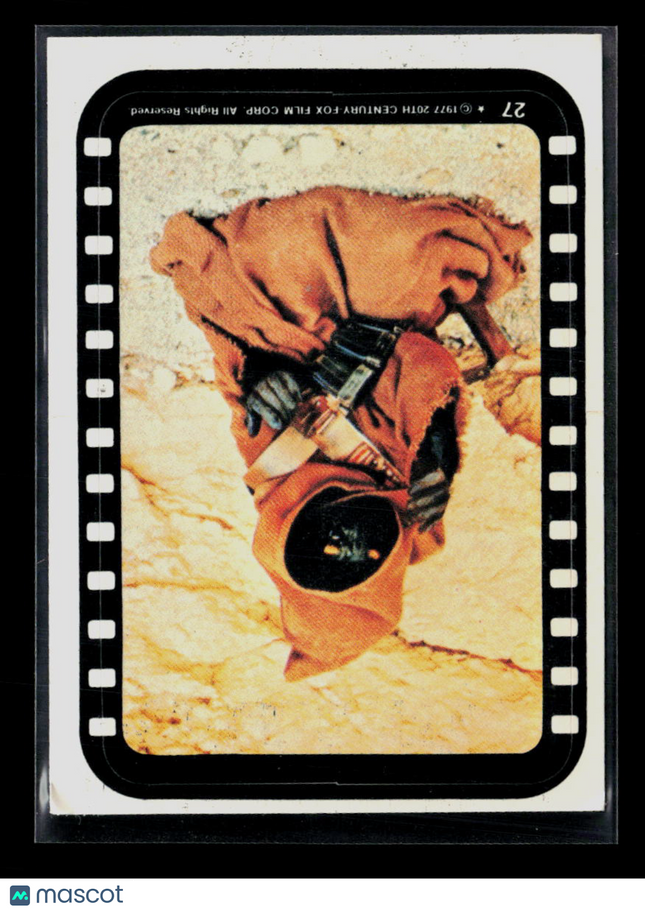 1977 Topps Star Wars Movie Tracks Sticker Blank Back #27
