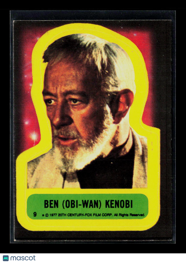 1977 Topps Star Wars Stickers Obi Wan Kenobi Sticker #9