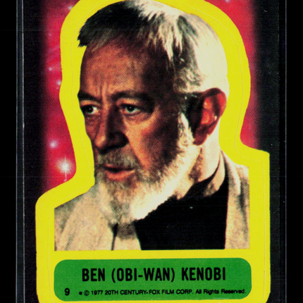 1977 Topps Star Wars Obi Wan Kenobi Sticker #9
