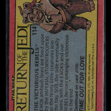 1983 Topps Star Wars Return of the Jedi #114
