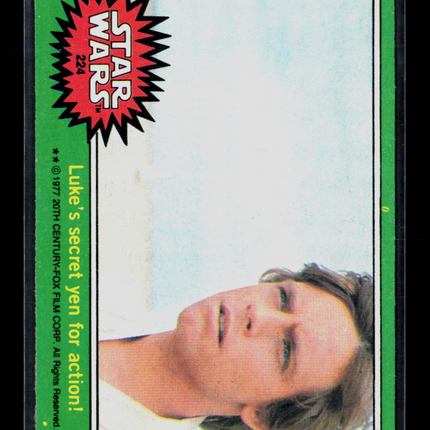 1977 Topps Star Wars Series 4 Mark Hamill #224