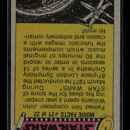 1977 Topps Star Wars Series 4 (Green) John Williams #220