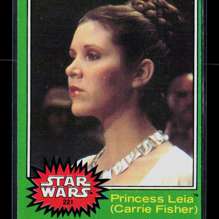 1977 Topps Star Wars Carrie Fisher #221