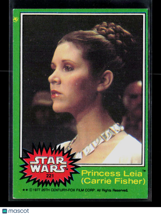 1977 Topps Star Wars Carrie Fisher #221